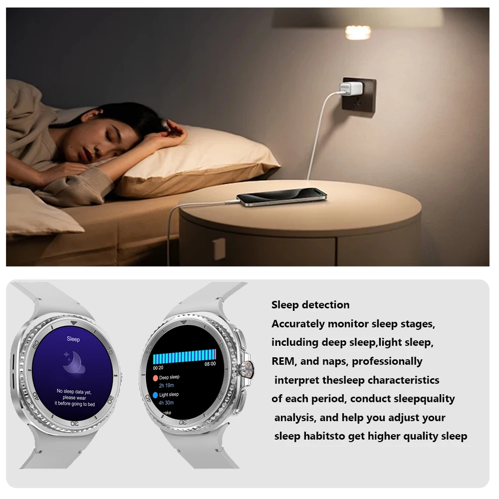 Jam Tangan Pintar DT Watch 8 Ultra 2025 Terbaru untuk Pria dan Wanita, Memori Video GPS NFC 47mm AMOLED, Pelacak Kebugaran Olahraga, Smartwatch Kesehatan