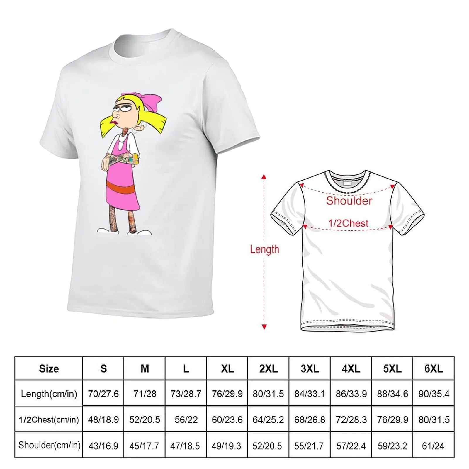 Helga G. Pataki with Tattoos T-Shirt man t shirts for men casual t shirts for man cotton funny T-Shirt