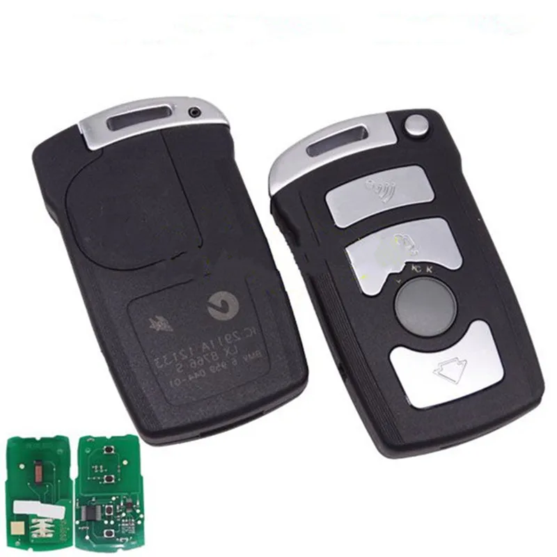 

1pcs 4 Button Smart Car Key Remote Key 315LP MHZ 315MHZ 433MHZ 868MHZ For BMW CAS1 7 Series E65 E66 with ID7944 Chip HU92