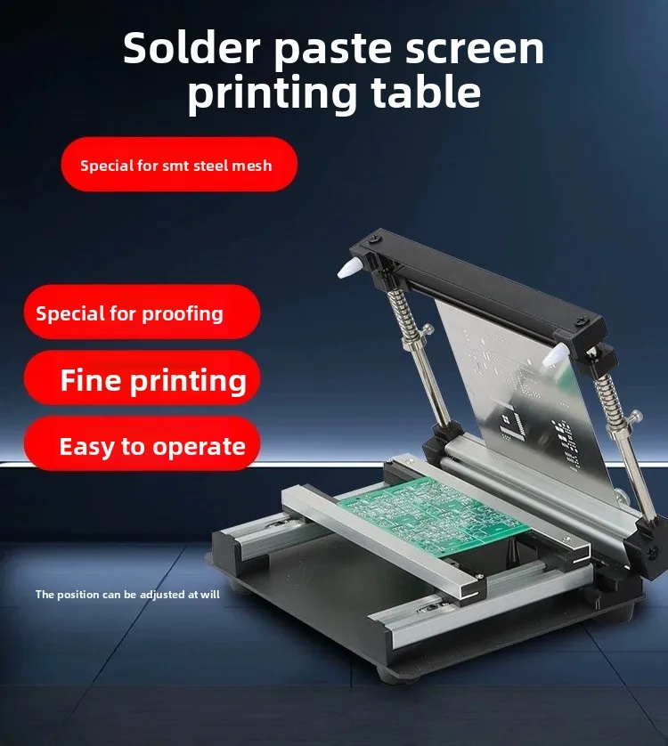 Manual SMT Stencil Printer 320x450mm for PCB Solder Paste Printing