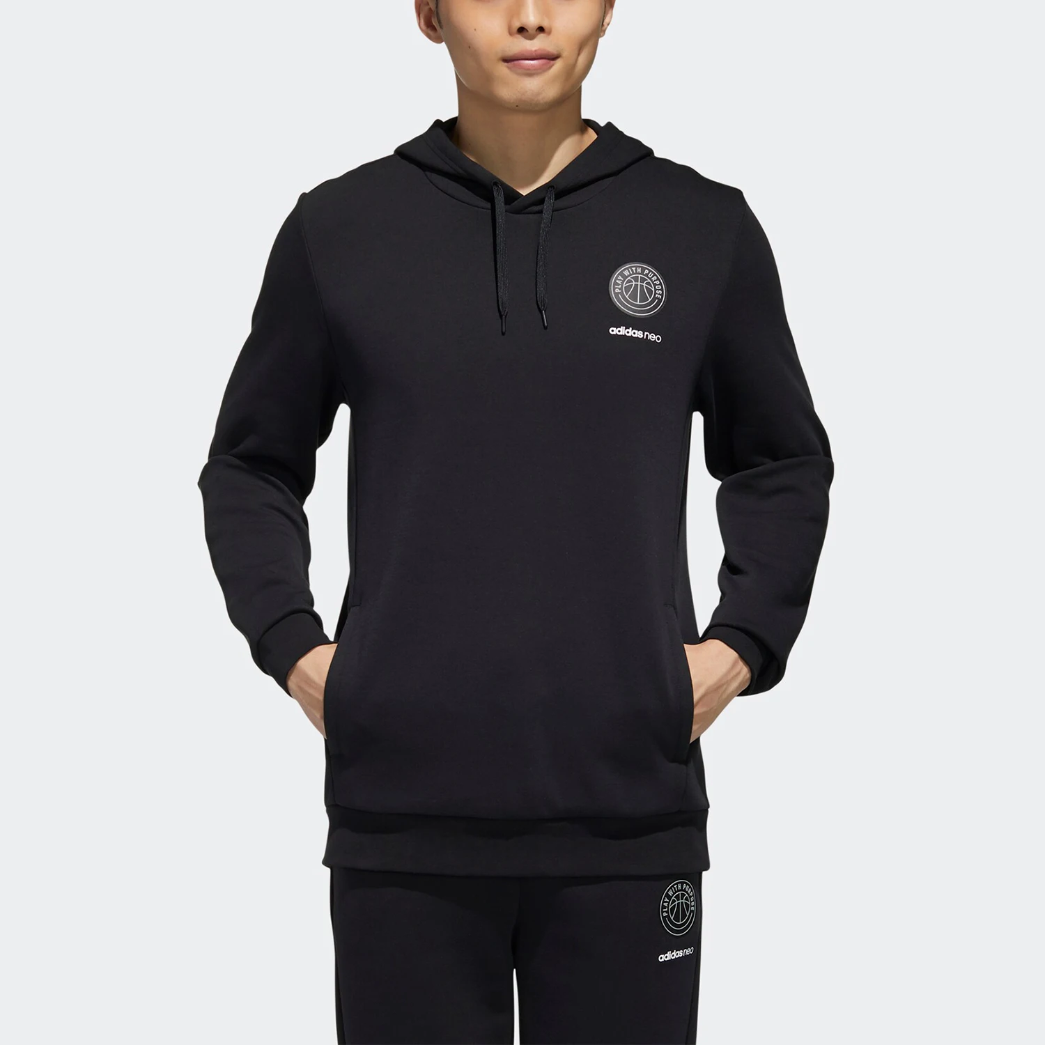 

Оригинальный мужской спортивный пуловер Adidas NEO M CS VRSTY HD GJ8947