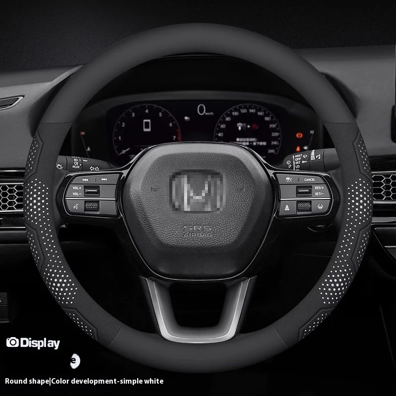 For Honda TYPE R Accord Civic HRV CRV CITY Jazz Pilot Odyssey Spirior FIT Carbon fiber Car Steering Wheel Cover Auto Accessories