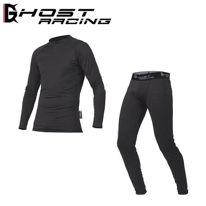 Ghost Racing Summer Men Cycling Underwear Quick Dry Clothes Motorcycle Bottoming Suit Sport Breathable MTB Moto Jersey Elastic