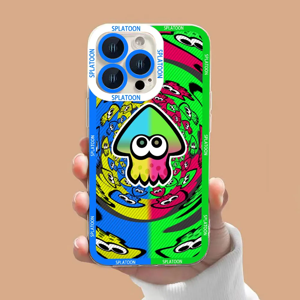 الكرتون Splatoon 3 واضح جراب هاتف ل Redmi K40 K60 15C 14C 13 12 12C 10 10C 10X 10A 9 9C 9T 9A 8 7 A1 A2 A3 A5 حافظة من البولي يوريثان #3