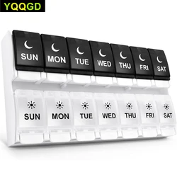 Easy Open Pill Organizer 2 Times a Day,Large 7 Day Pill Box Twice A Day,Weekly AM PM Pill Case,Day Night Vitamin Container