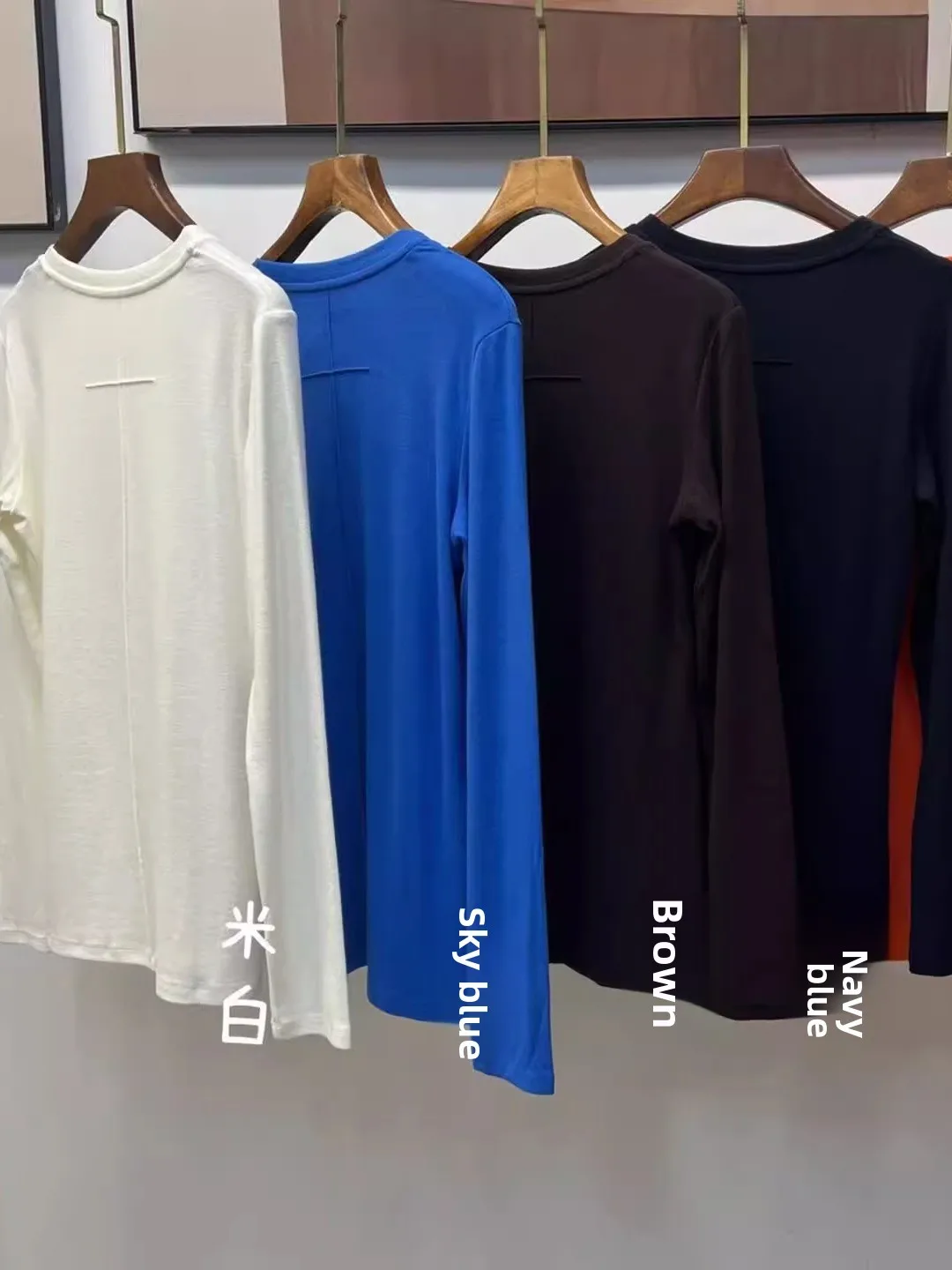 

South Oil 2025 Autumn Commute Versatile round Ne Long Sve Wool Lyocell T-irt Slim Knitted Sweater Women's Top