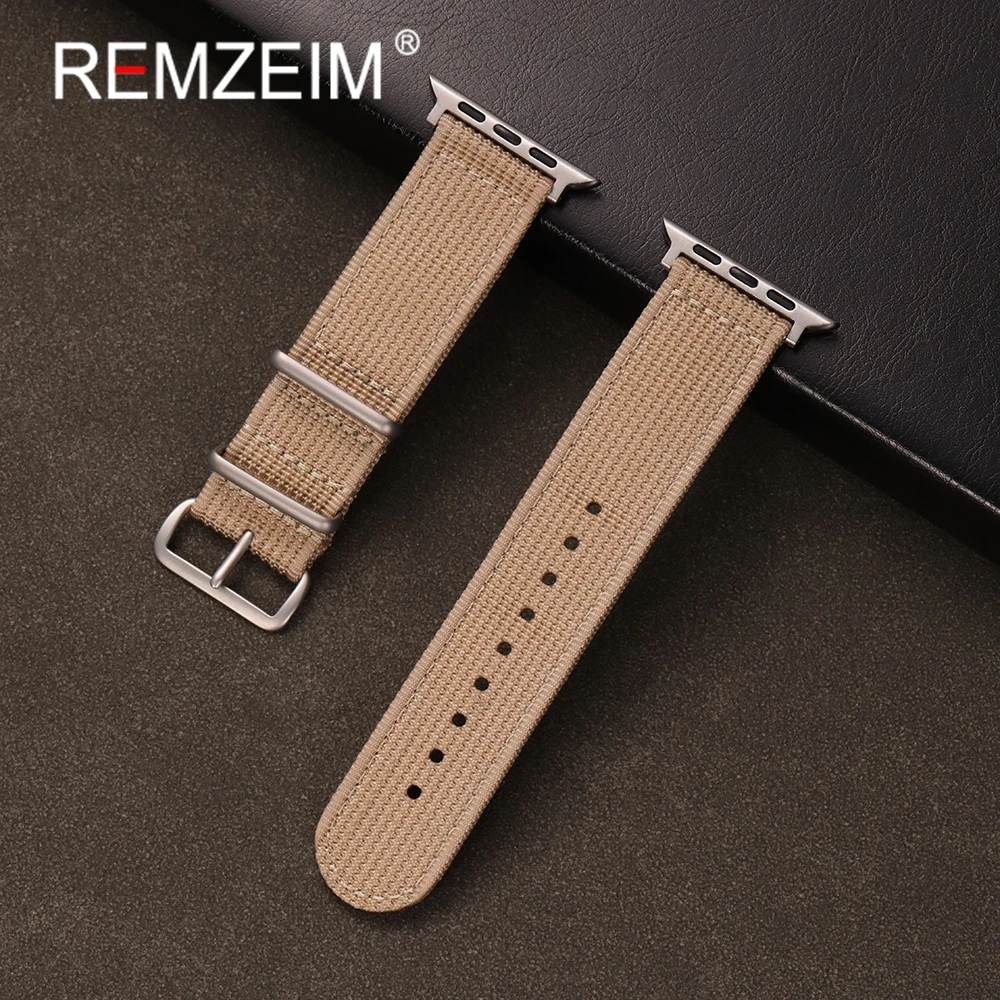 Nylon-Uhrenarmband für Apple Watch 1–10 Ultra SE 2, Ersatz-Smartwatch-Armbänder für Iwatch 38 40 41 42 44 45 46 49 mm