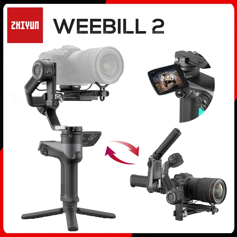 

ZHIYUN Weebill 2 Handheld Gimbal Stabilizer 3-Axis Camera Gimbal With Touch Screen&Fast Charging for Canon/Sony/Panasonic/Nikon