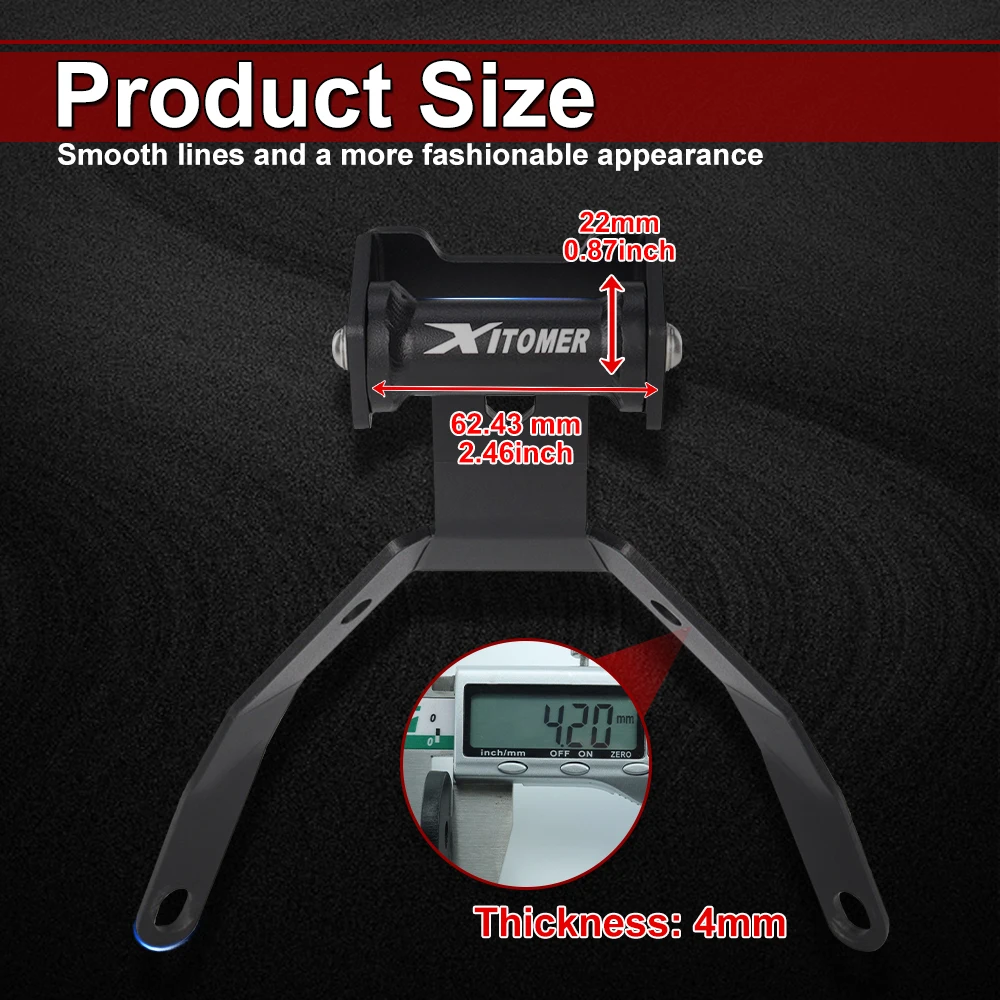 لكاواساكي فولكان S فولكان 650 S 2015-2024 دراجة نارية لتحديد المواقع والملاحة لوحة قوس الجبهة بار الهاتف لتحديد المواقع حامل جبل حامل