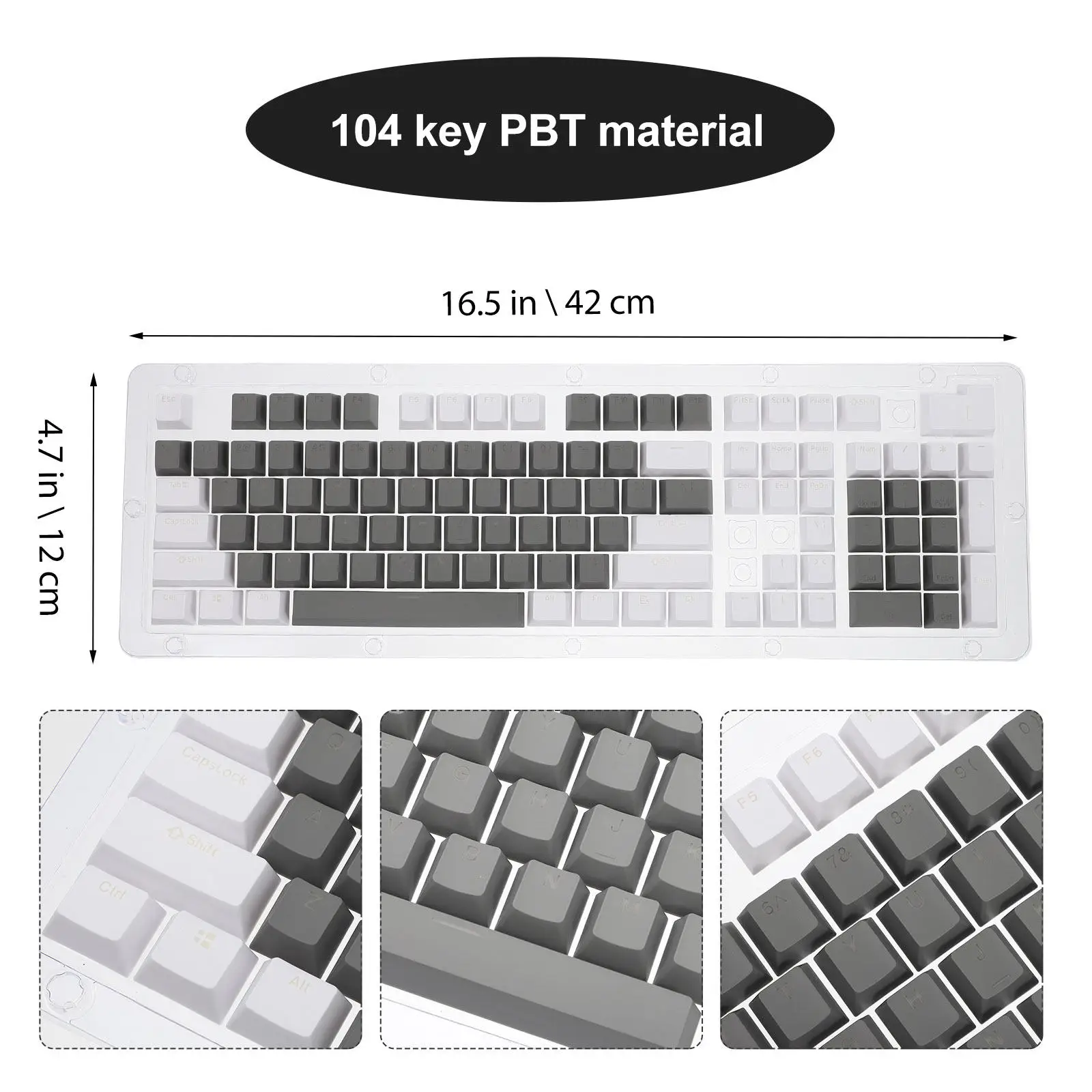 1Set Stylish Assorted Color Mechanical Keycaps Superior Material Scratch Dust Protection Easy Remove Install Unisex Keyboard