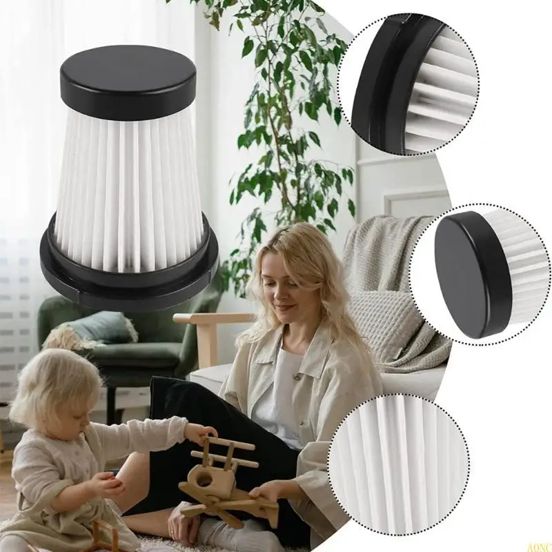 A0NC 6 PCS ตัวกรองสูญญากาศการเปลี่ยนตัวกรองสูญญากาศเครื่องดูดฝุ่นพลาสติกเครื่องดูดฝุ่นชิ้นส่วน