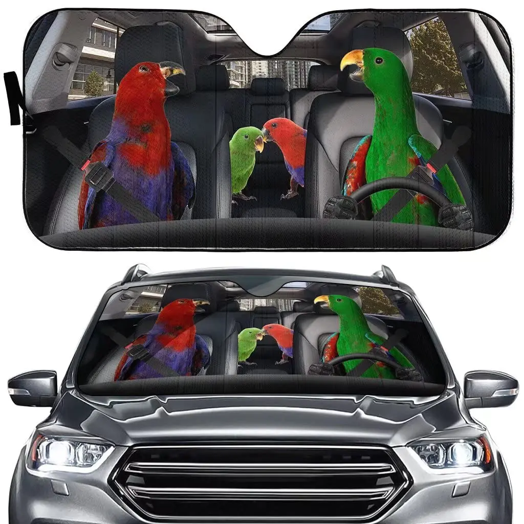 

Funny Bird Front Window Sun Shade Car Sun Shield Windshield Sun Reflector Car Seat Sunshade Auto Cover Blocks UV Rays Protector