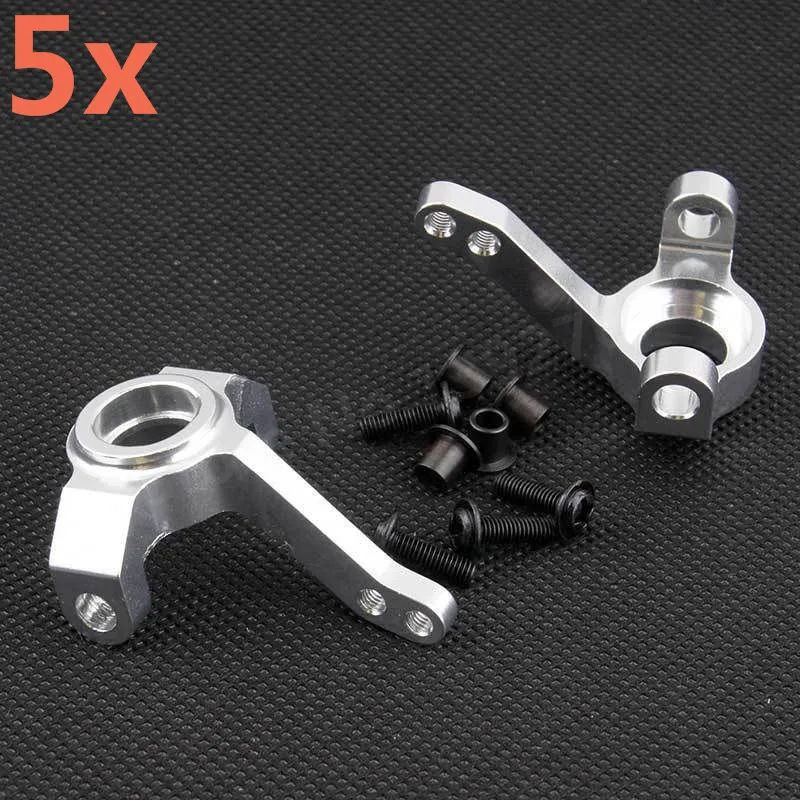 5Pairs/Lot OEM For AXIAL SCX10 1/10 RC Car Upgrade Parts OP Aluminum Alloy Front Knuckle Arm Upright Steering SCX10-01 Metal