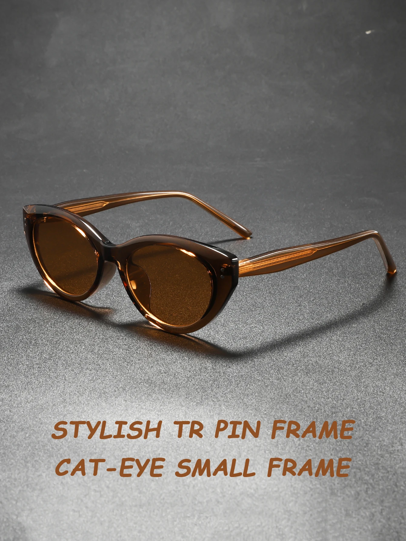 Modische Cat-Eye-Sonnenbrille für Damen, Urlaub, Strand, Sonnenschutz, TR90-Pin, mehrfarbig erhältlich