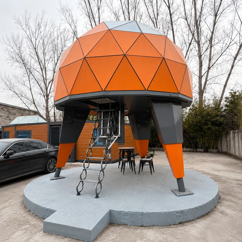 Modern Starry Sky Space Capsule Cabin With Two Story Design For Outdoor Living And Private Retreat