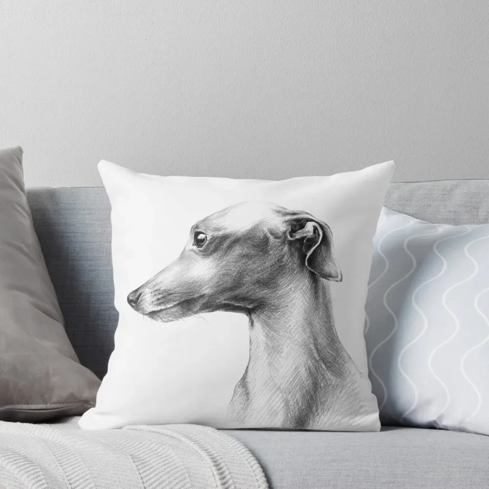 

Italian greyhound Dog portrait Elegant Cute Animal art Throw Pillow Decorative Sofa Cushion Sofa Covers Luxury Sofa Cushions