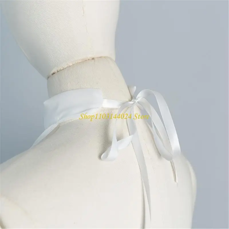 

N5KE Sophisticated Victorian False Collar Comfortable Polyester False Collar