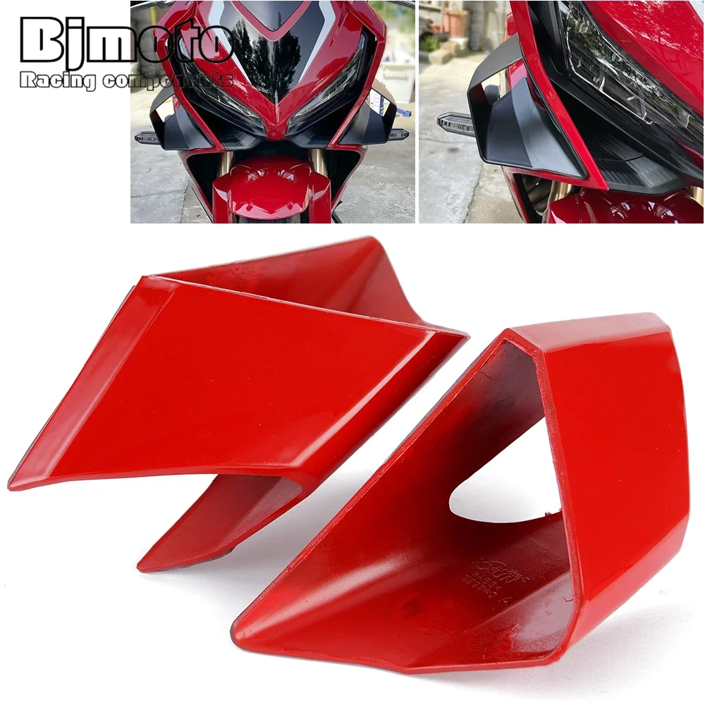 Dành Cho Xe Honda CBR650R 2019-2021 Xe Máy Trước Fairing Khí Động Học Cánh Phụ Bên Tha Hồ Trang Trí Năng Động Cánh Bộ Miếng Dán