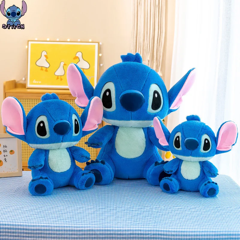 Kawaii Stitch Plush Toy Lilo and Stitch Plushie Stuff Cushion Pillow Home Decor Birthday Gift Girl Disney Anime Figure Children