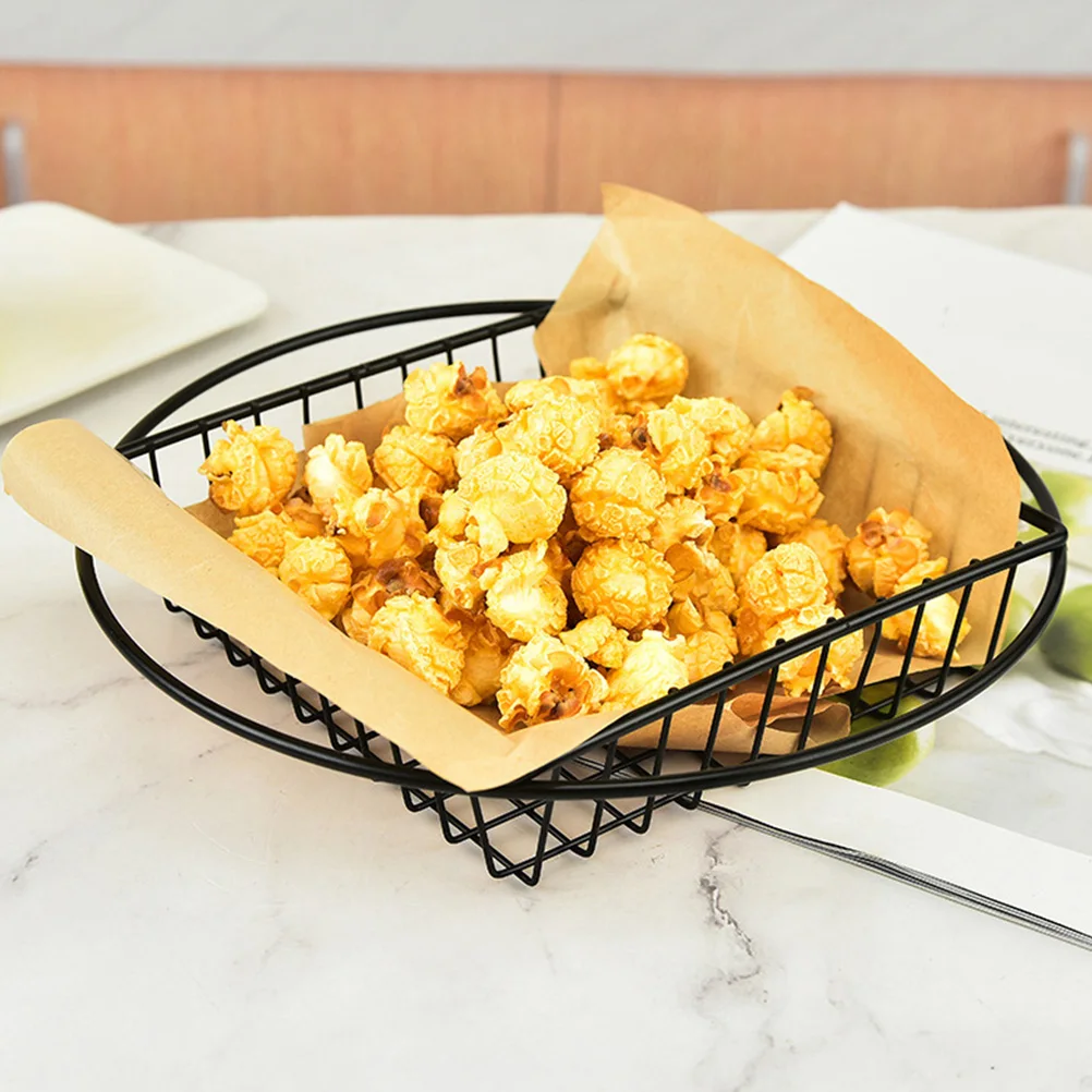 

2pcs Stainless Steel Storage Baskets Fried Food Containers Kitchen Snack Organizers Desktop Fruit Hollow Metal Food