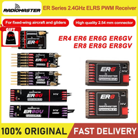 Radiomaster PWM Receiver ER4 4CH/ER6 ER6G ER6GV 2.4G 6CH/ER8 ER8G ER8GV 8CH CRSF ELRS 2.4Ghz 100mw for Aircraft Boat