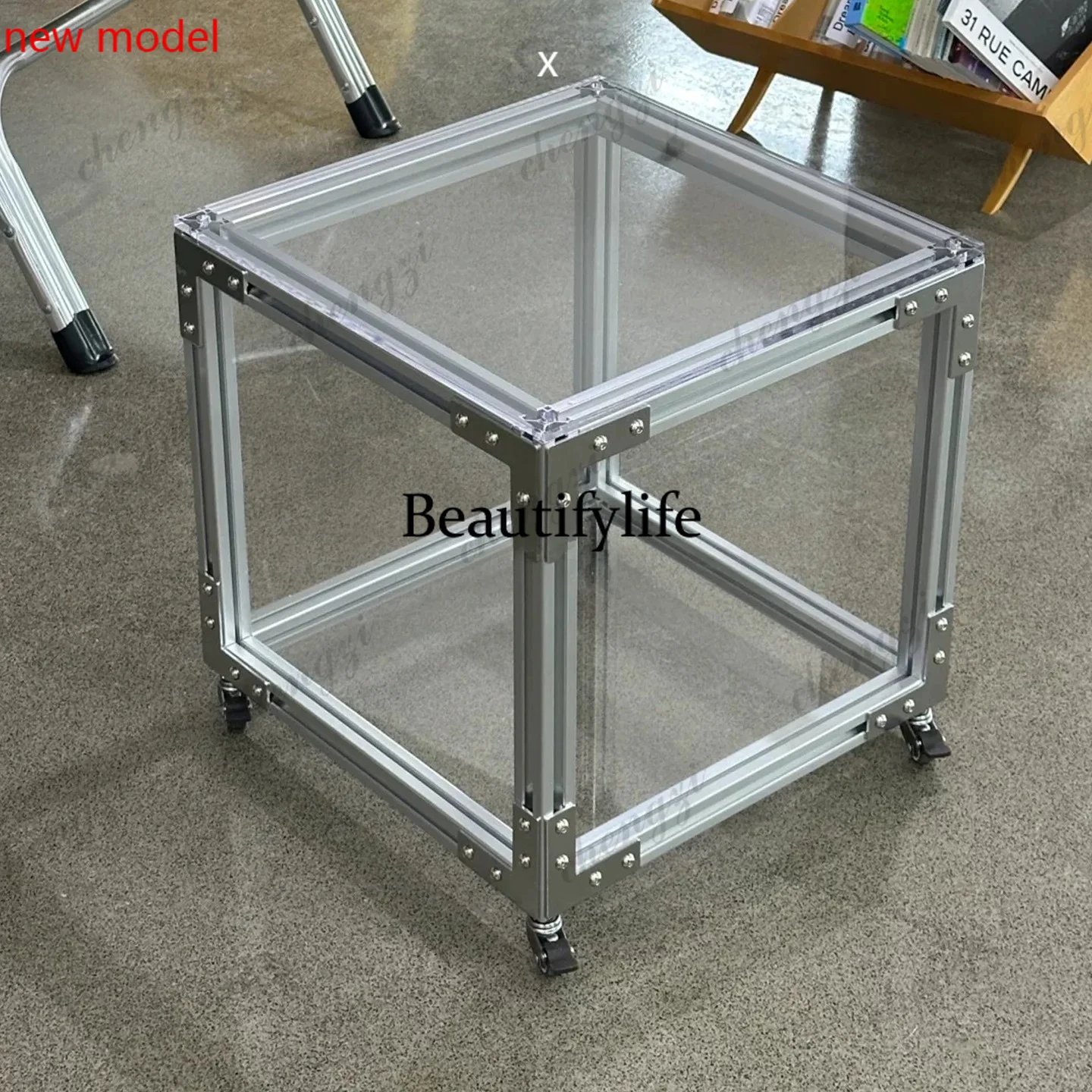 DD182  Modern aluminum profiles, storage, lockers are placed in the living room and can be moved to several households