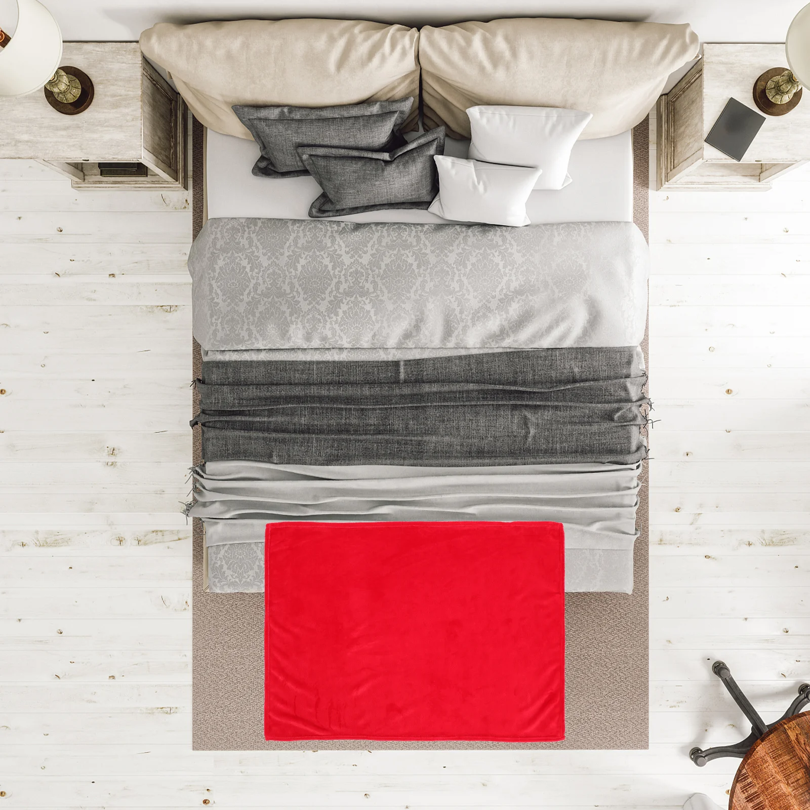 

Coral Fleece Blanket Soft Cozy Warm Autumn Winter Office Home Travel Stylish Minimalist Design Lightweight Portable Sofa Chair