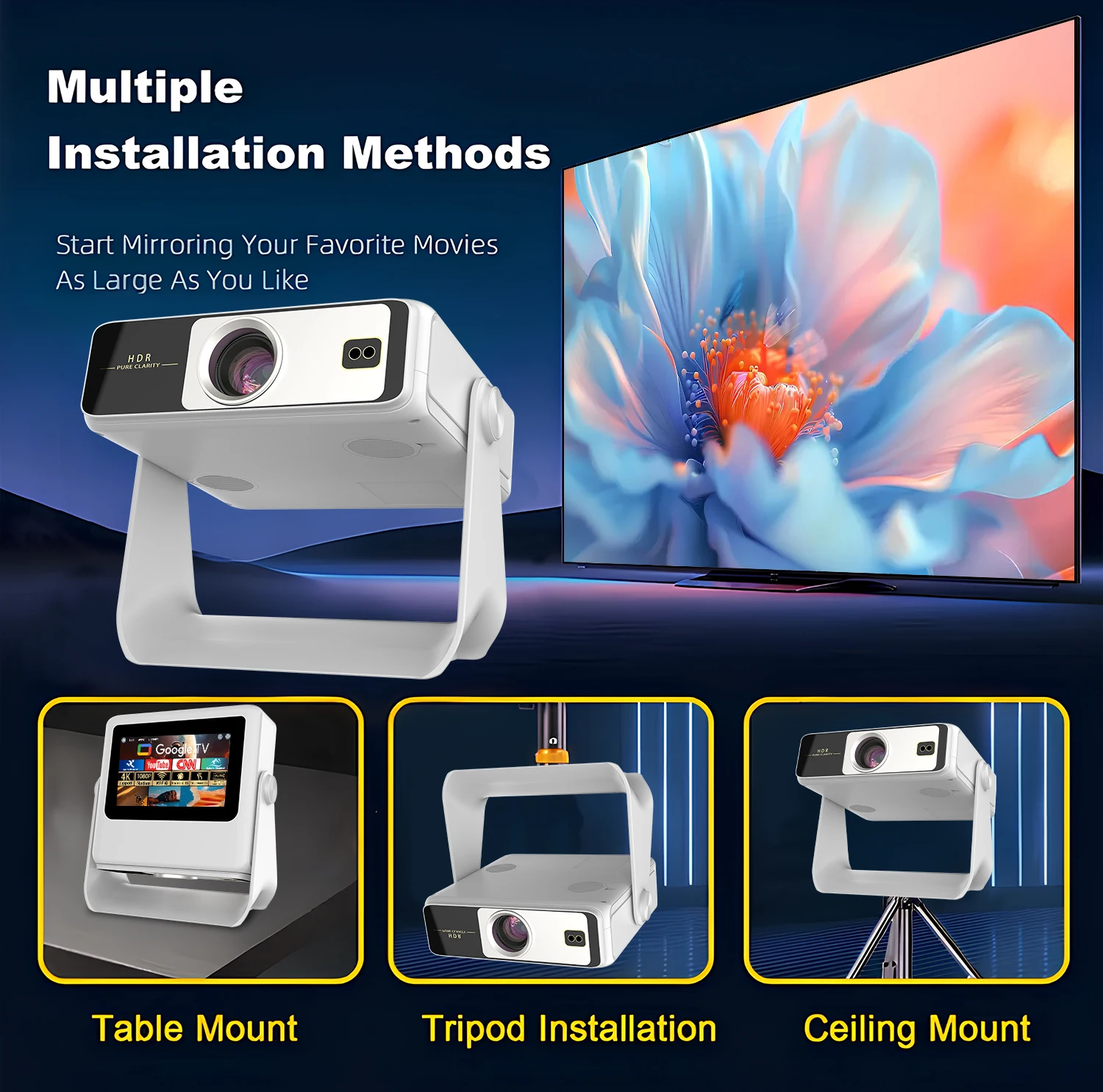 7-Zoll Touchscreen-Projektor 4 – Home Cinema Kids Bewertung und Preis