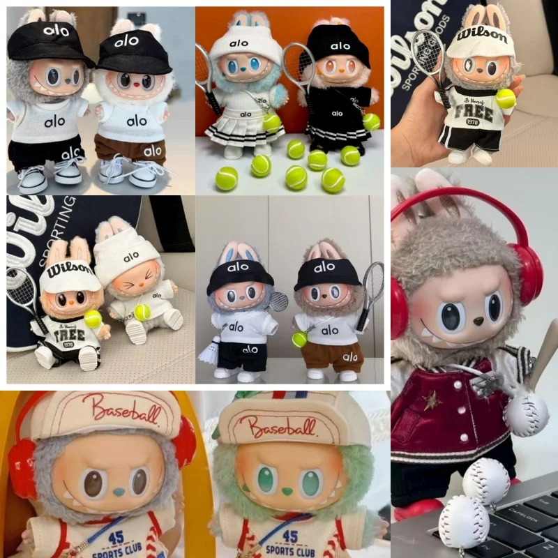 

Kuromi For Labubu Doll Clothing Set 15 17cm Clothes Shoes Doll DIY Training Sitting Party Games Toys Gifts Clothing Accessories