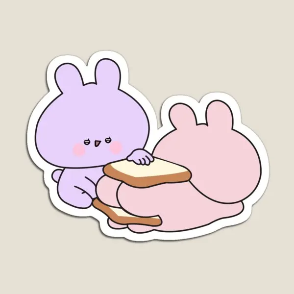 Lovely Cheeky Burger Butt Magnet Stickers Baby Cute Colorful Toy for Fridge Organizer Magnetic Funny Home Holder Decor Kids
