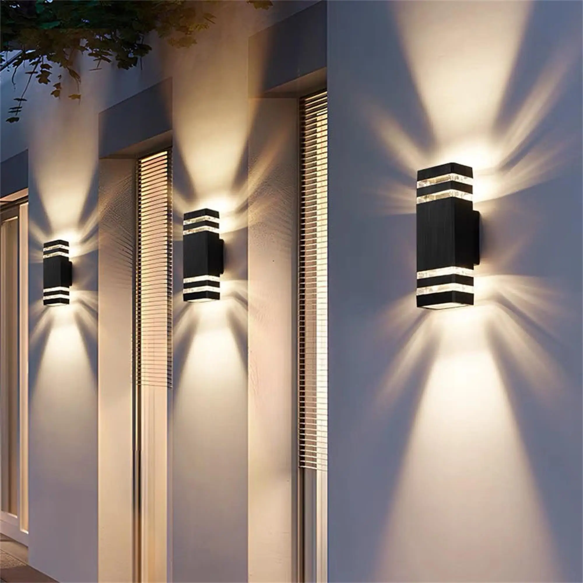 

Wall Light Waterproof Lamp LED External Wall Washer Sconces Lighting For Porch Street Garden Home Decoration E27 Light Bulb