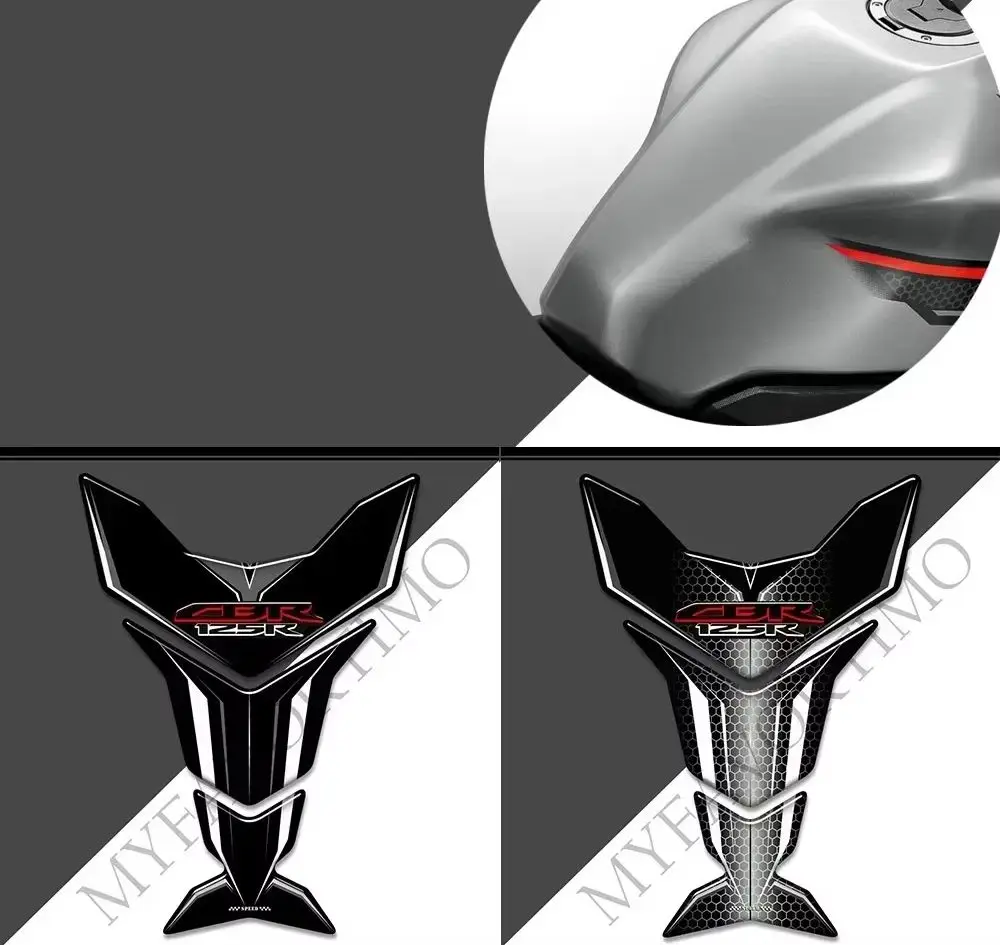 

CBR125 For Honda CBR 125 R CBR125R HRC Fireblade Motorcycle Tank Pad 3D Stickers Adhesive Decals Gas Fuel Oil Kit Knee Protector