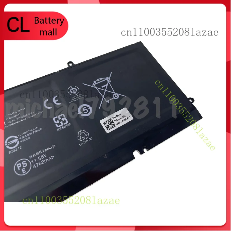 Nuova batteria RC30-0357 per Razer Book 13 serie RZ09-0357 3ICP4/86/82