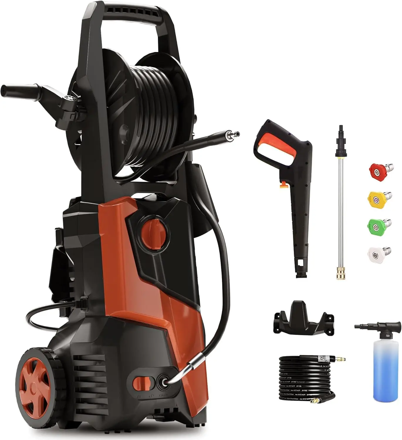 

Electric Pressure Washer 5000PSIMax 3.5GPM Pressure Washer with 20 Ft Hose 16.3 Ft Power Cord, Making It Perfect for Cleaning Ca