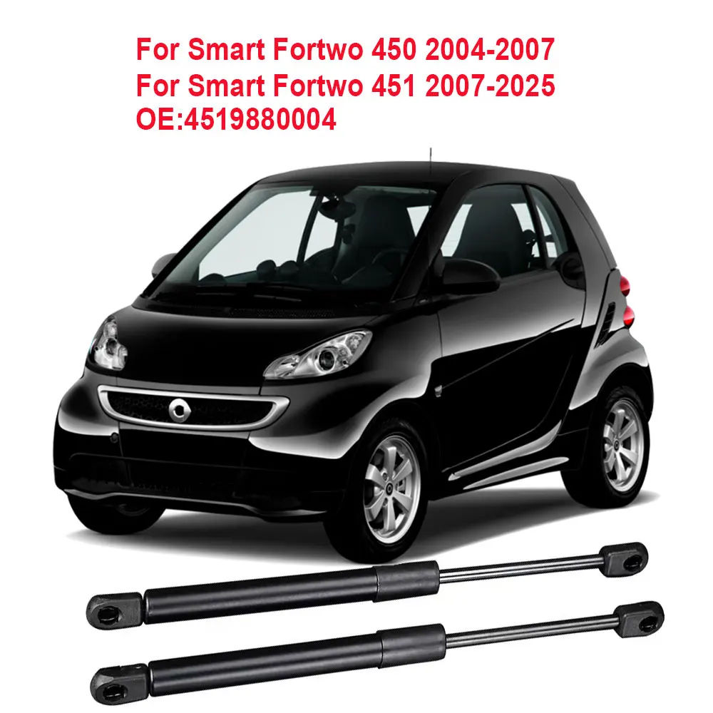 Image of 2 Stück Heckklappen-Gasdruckfedern für Smart Fortwo 450 2004-2007 Fortwo 451 2007-2025