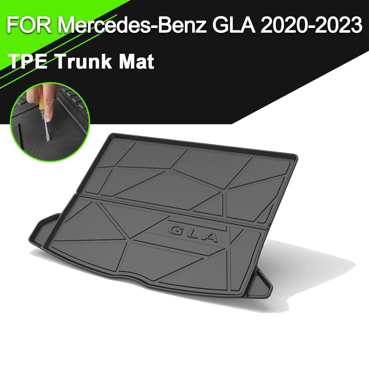 

Trunk Mat TPE FOR Mercedes-Benz GLA 2020-2023 Car Waterproof Non-Slip Rubber Cargo Liner Accessories