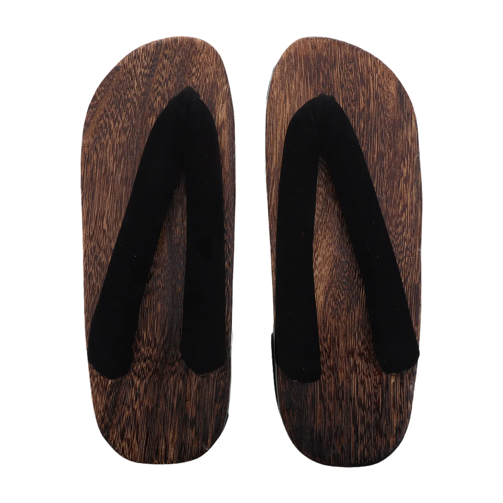 Sandales Geta japonaises en bois à bout rond, 1 paire, pantoufles Kimono traditionnelles pour hommes, vêtements d'intérieur, tenue décontractée de vacances, taille 40