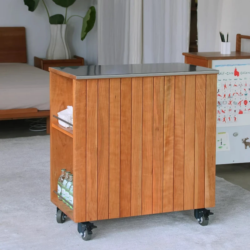 Modern Move Kitchen Islands Bar Counter Retro Breakfast Kitchen Islands Table Wood Furniture Островный Столик MH40DT