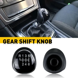 6 Speed Car Leather Gear Shift knob for Ford S-Max C-Max Kuga Galaxy Mondeo 4 Mk4 Transit Tourneo Connect Focus Auto Accessories