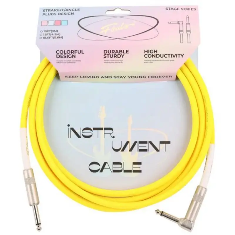 FOALS Stage Series Instrument Cable Electric Guitar Bass Folk Generic Nylon PET Material Cable