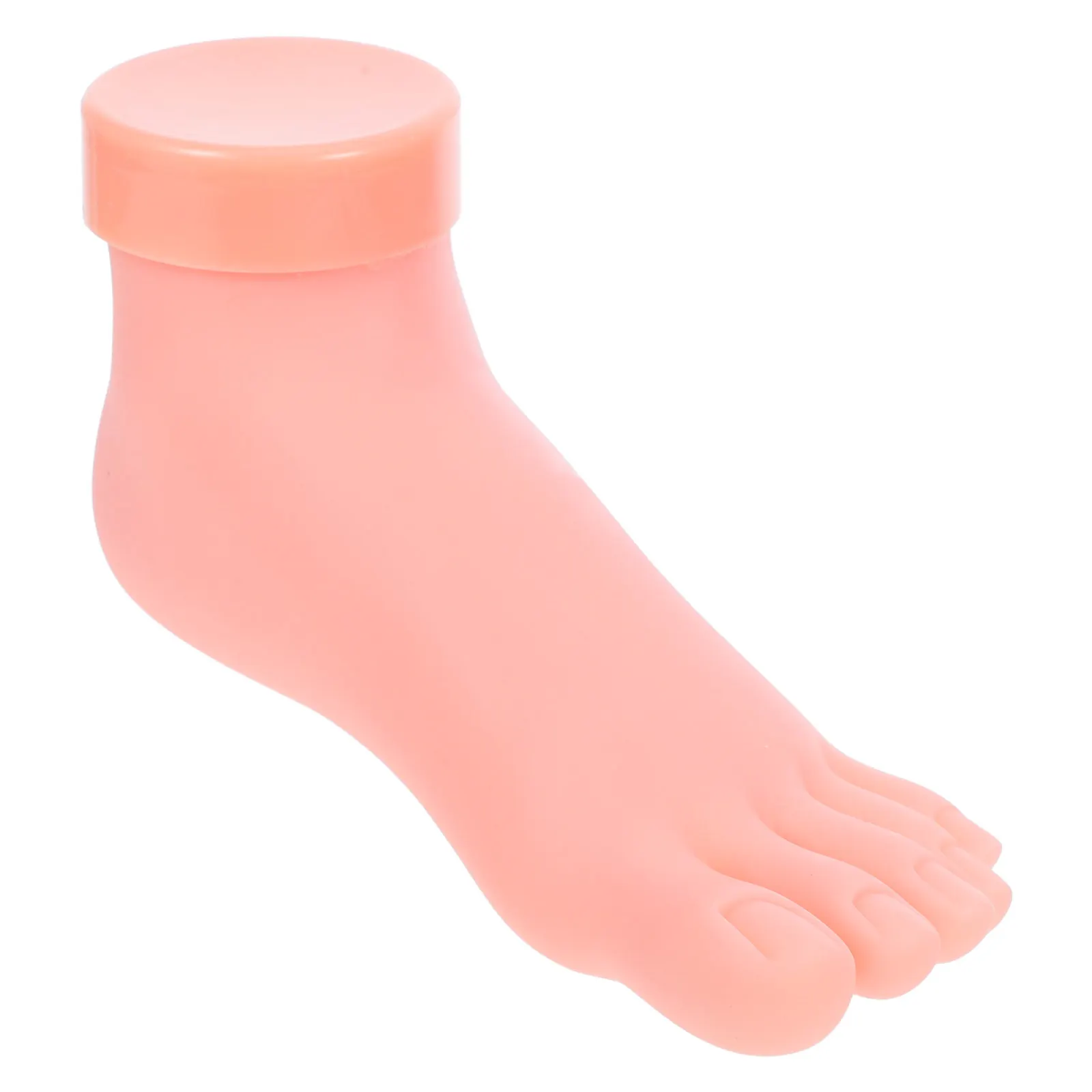 

1 шт. Мягкая и легкая модель стопы для тренировки маникюра, инструмент для отработки навыков нейл-арта, профессиональное пособие для обучения маникюру