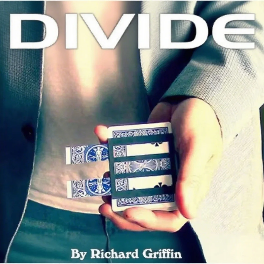 تقسيم بواسطة ريتشارد غريفين الحيل الخدع السحرية أوهام بطاقات البوكر بطاقة الماجي استعادة المبتدئين الساحر شارع ماجيا