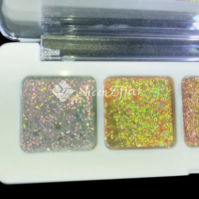 Sheeneffect 5 colors chameleon eyeshadow palette Multichrome cosmetic