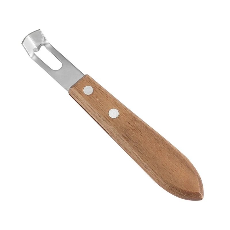 Channel Knife, Cocktail Garnish Citrus Zester, Wood & Stainless Steel Bar Tool with Rivets