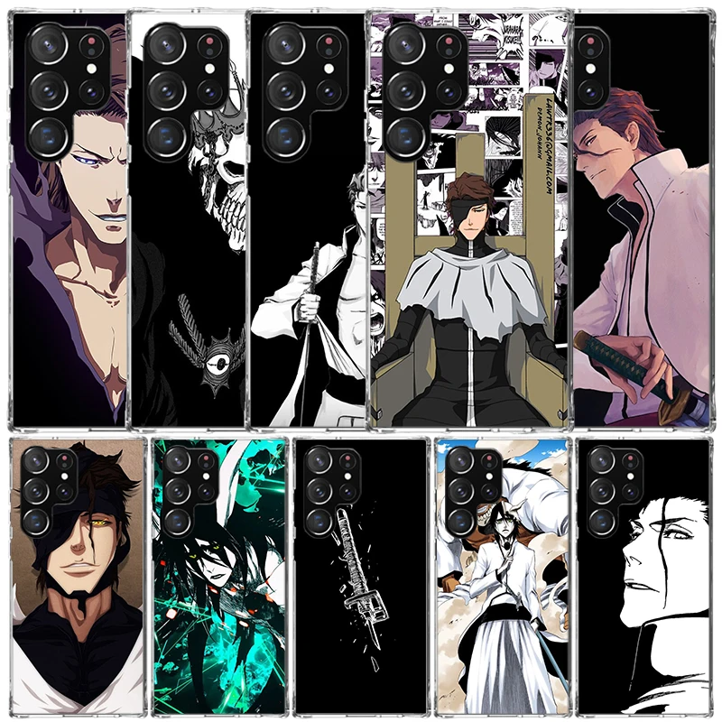 Bleach Aizen Sousuke Phone Case For Samsung Galaxy S22 S23 S24 Ultra S21 S20 FE S10 Plus S10E S9 S8 + S7 Edge Soft TPU Back Cove