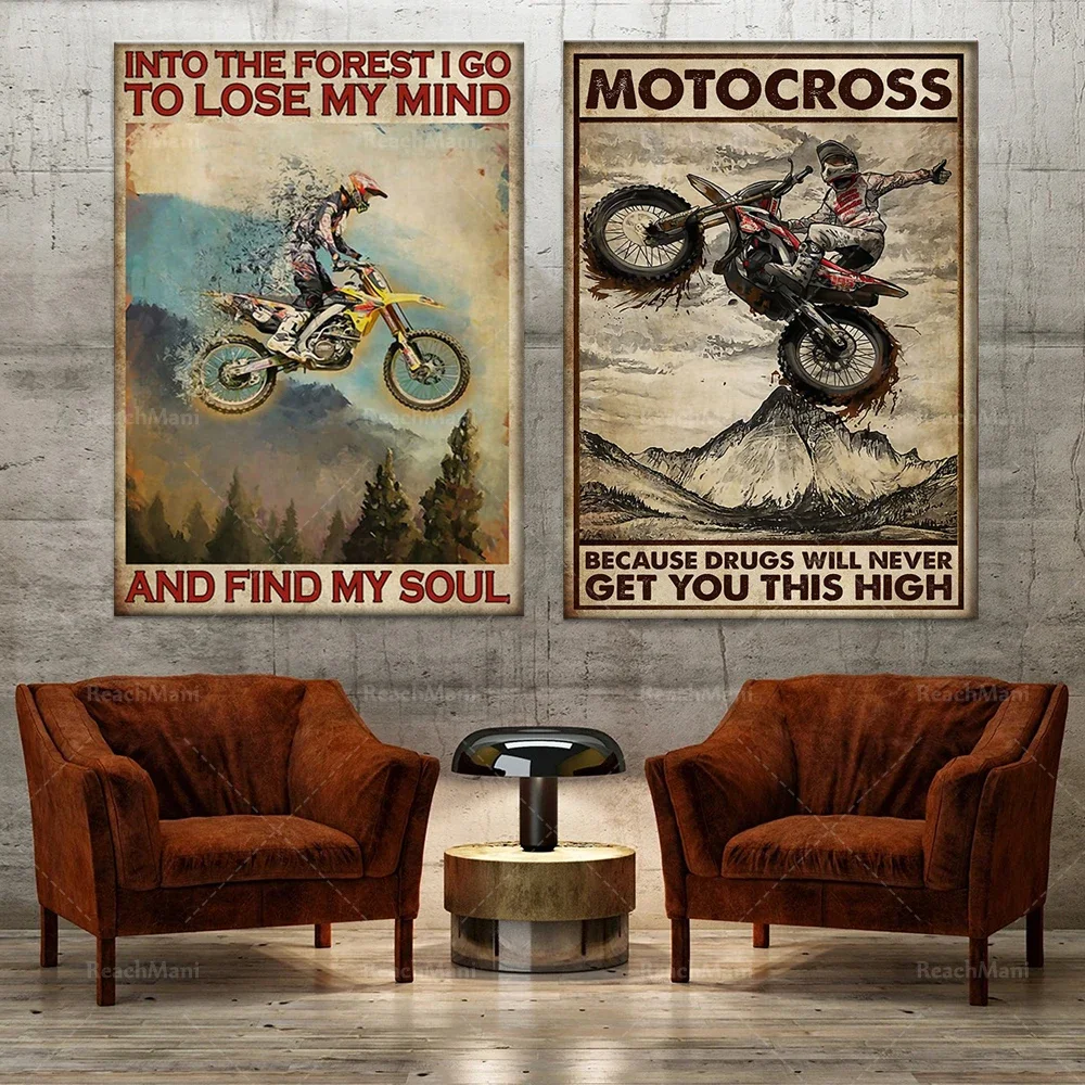 motocross racer biker poster into the woods i'm going to lose my mind, motocross poster, racer gift