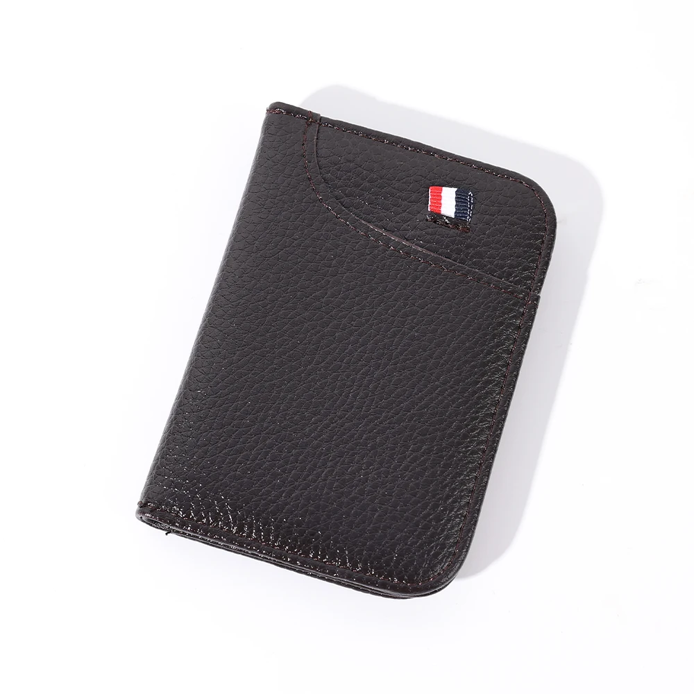 Draagbare superslanke zachte portemonnee PU-leer Mini creditcard portemonnee portemonnee kaarthouders heren portemonnee dunne kleine korte portefeuilles - afbeelding 1