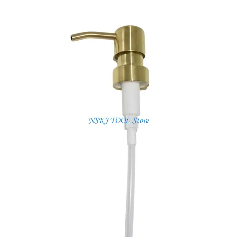 L8RC Practical Dispensing Metal Pumps Head Thread Standard Convenient for Cosmetic and Bath Products Daily Casual Use
