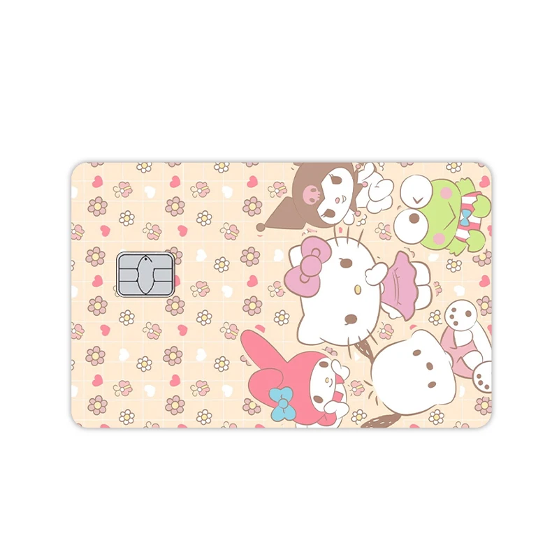 Anime Pochacco Pom Pom Purin Hangyodon Cartoon Film Skin Cover Credit Card Stickers Debit Visa Bank Card Waterproof Decorative