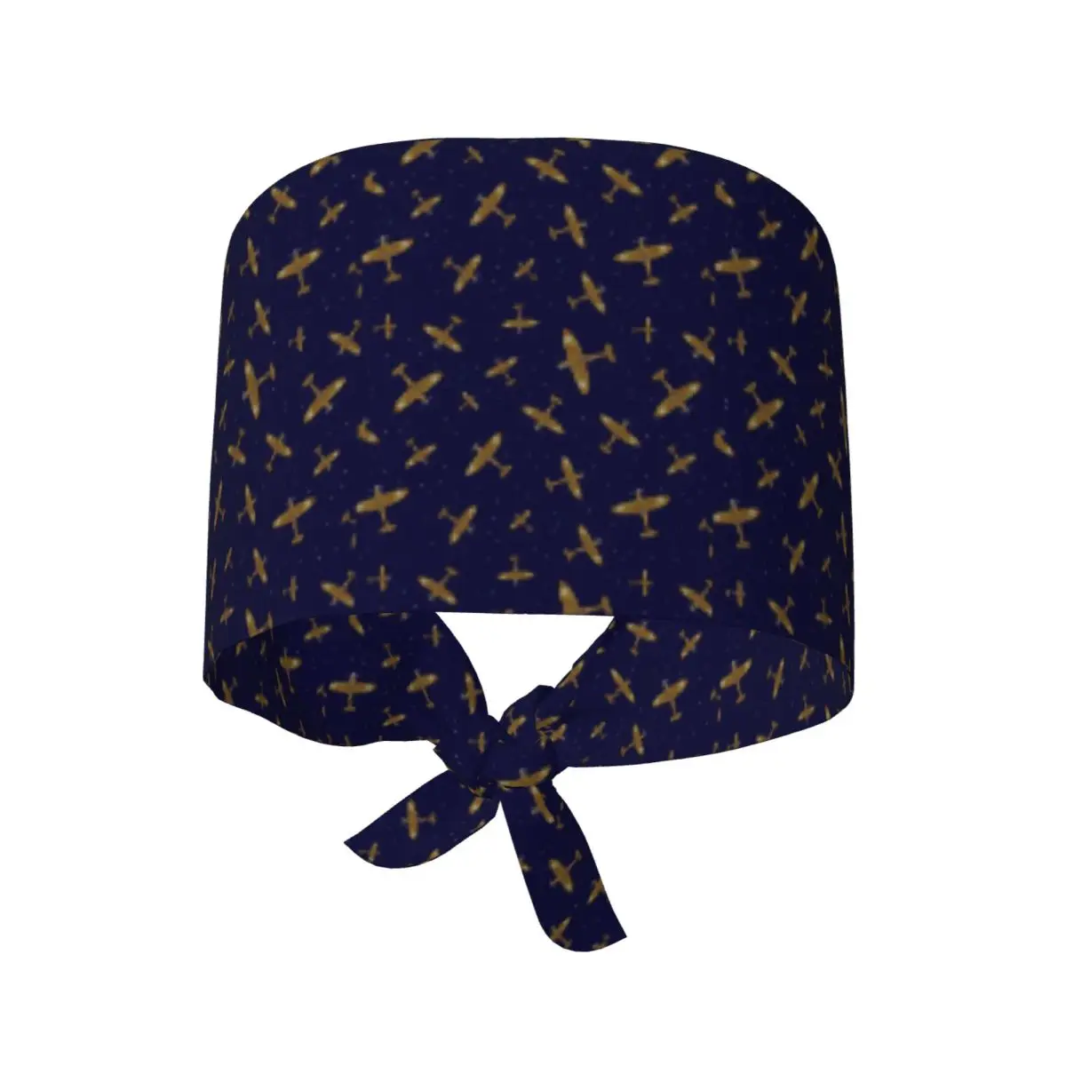Spitfire War Planes In Flight On Navy Blue Scrub Hat Doctor Working Surgical Cap Men Women Adjustable Nursing Caps for Dentist
